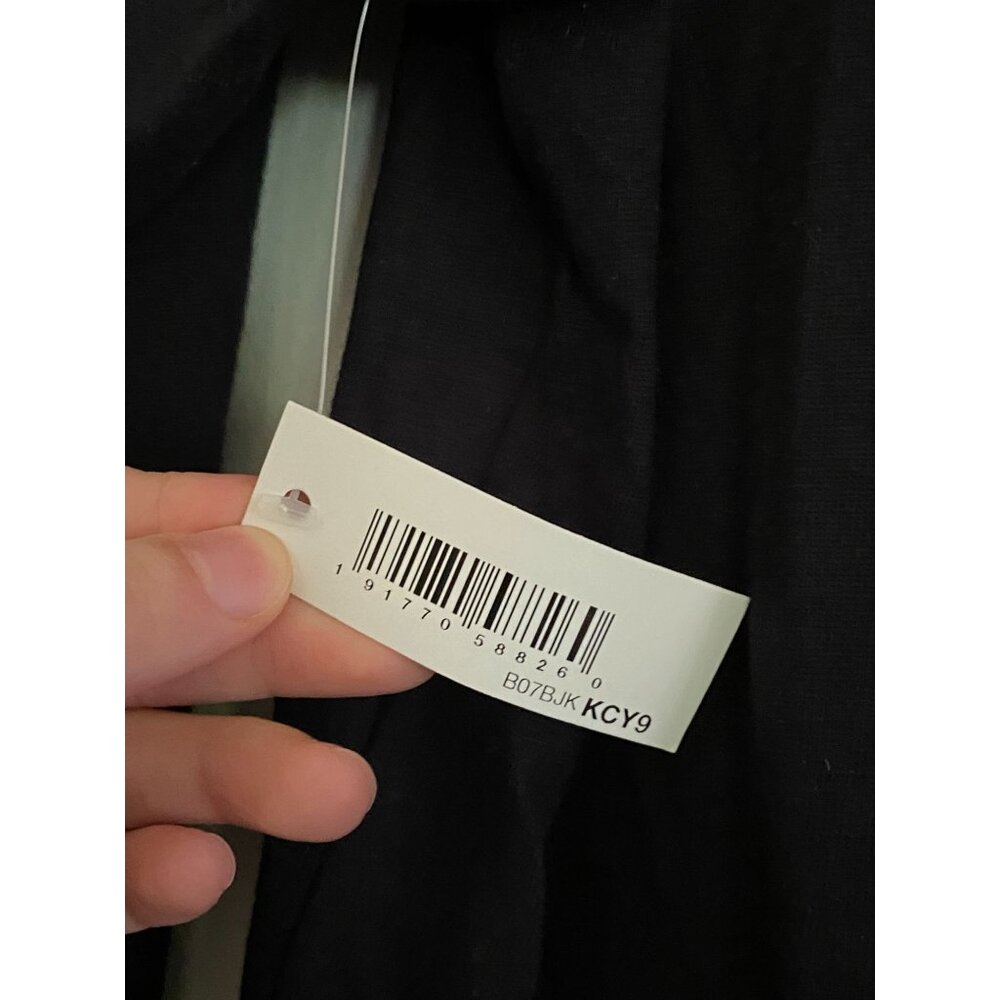 Amazon Essentials Black Long Sleeve Henley Shirt Slim Fit Size S - Picture 4 of 4